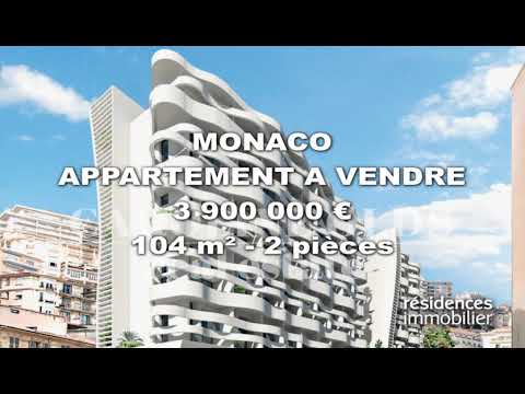 MONACO - APPARTEMENT A VENDRE - 3 900 000 € - 104 m² - 2 pièces