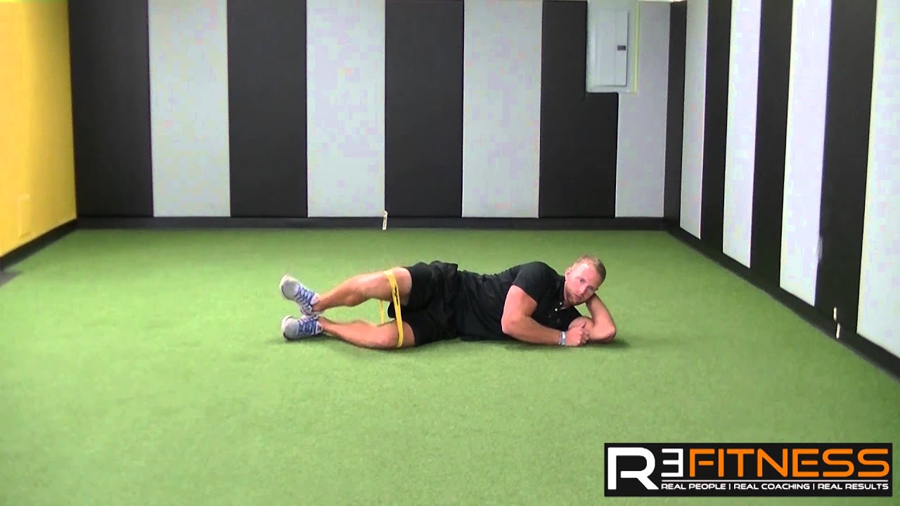 Side Lying Clams w/ Band YouTube