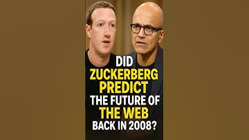 Did Zuckerberg Predict the Future of the Web Back in 2008?
