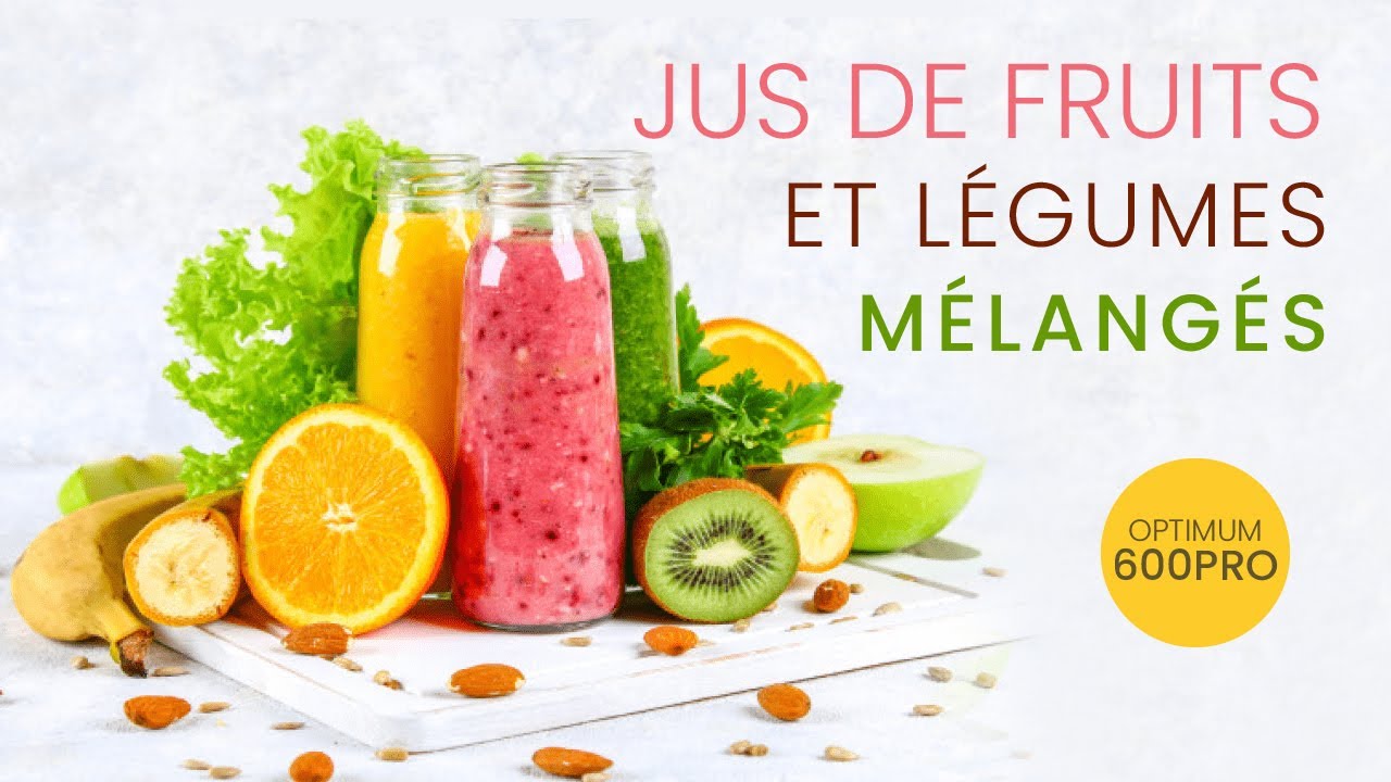 Jus de fruits et légumes dans L'Optimum 600 Pro | le meilleur extracteur à froid