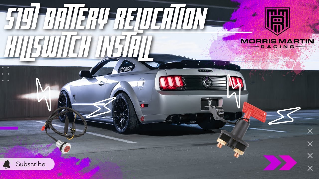 S197 Mustang Battery Relocation and Killswitch Install YouTube