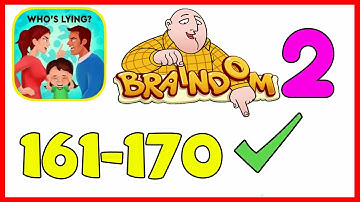 Braindom 2 Level 161 162 163 164 165 166 167 168 169 170 Solution or Walkthrough