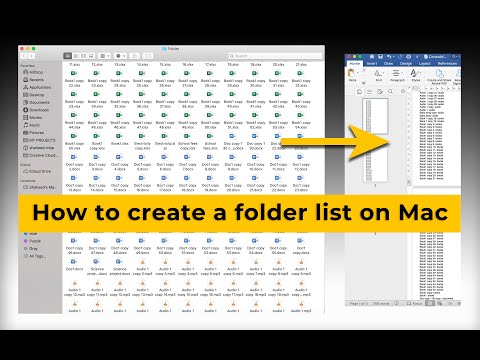 How to create folder list on Mac easily and for free with the option "Paste and Match Style"