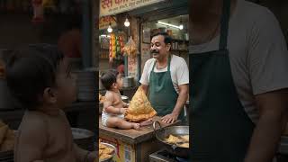 Baby Ka Giant Samosa 😂 Aloo Hai Ya Pura Bazaar? #shorts #funny