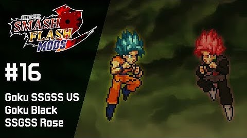 SSF2 Mods #16 Goku SSGSS Vs Goku Black SSGSS Rose