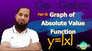 graph of absolute value function | analyze graph of absolute value in geogebra