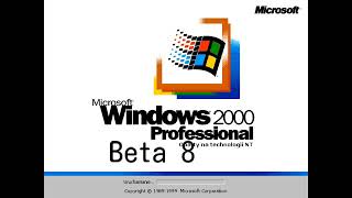 Microsoft Windows 2000 Professional Beta 8 Logo 1999