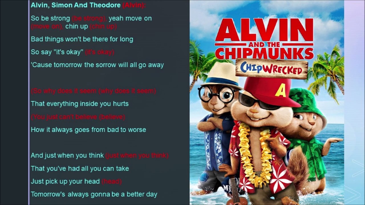 It’s Okay The Chipmunks Lyrics YouTube