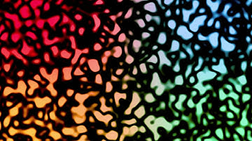 Vibrant colorful organic shapes create dynamic modern background for creative projects