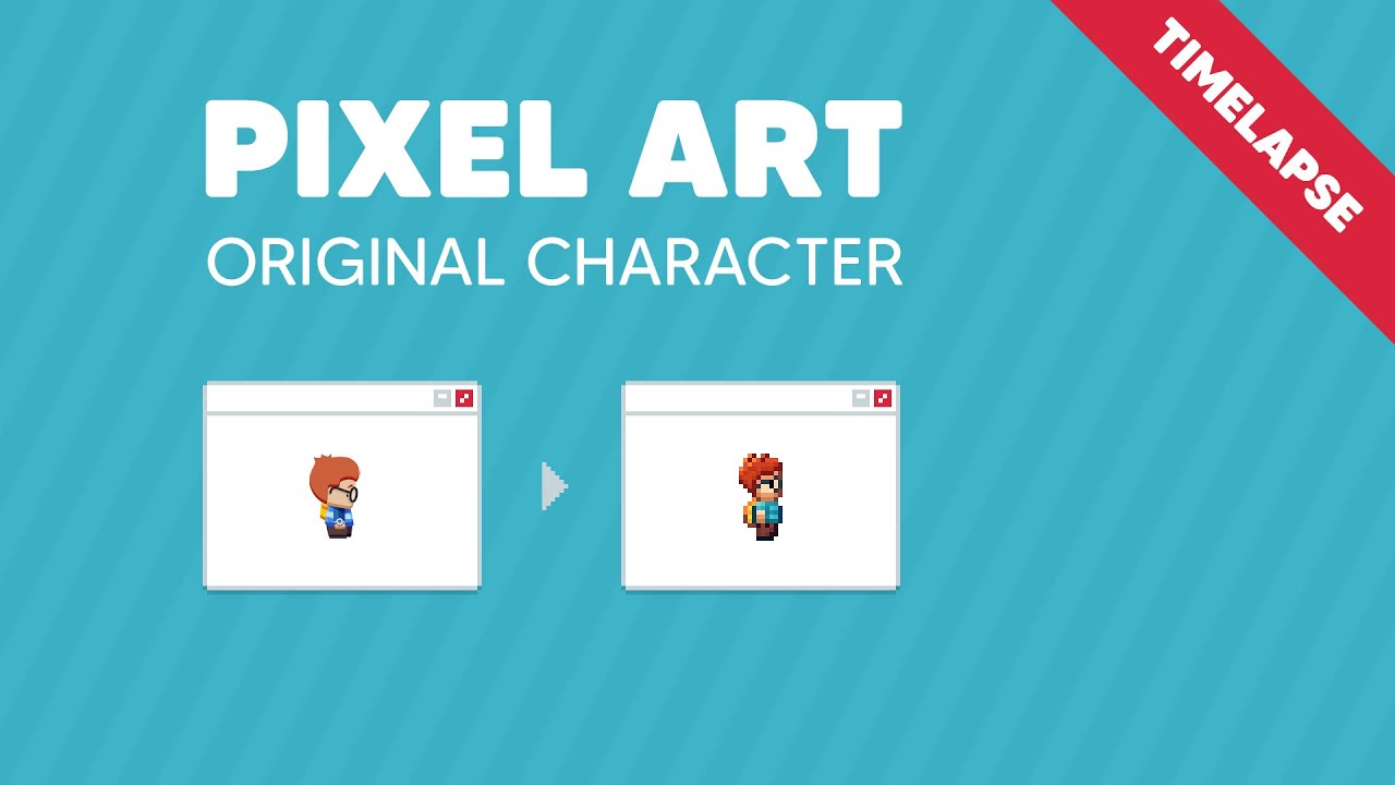 Transforming a Vector OC into Pixel Art / Timelapse / Aseprite - YouTube