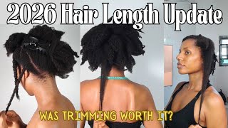 I Lost My Length Natural Hair Growth Update  Length Check Before Mini Twists Install On 4c Hair