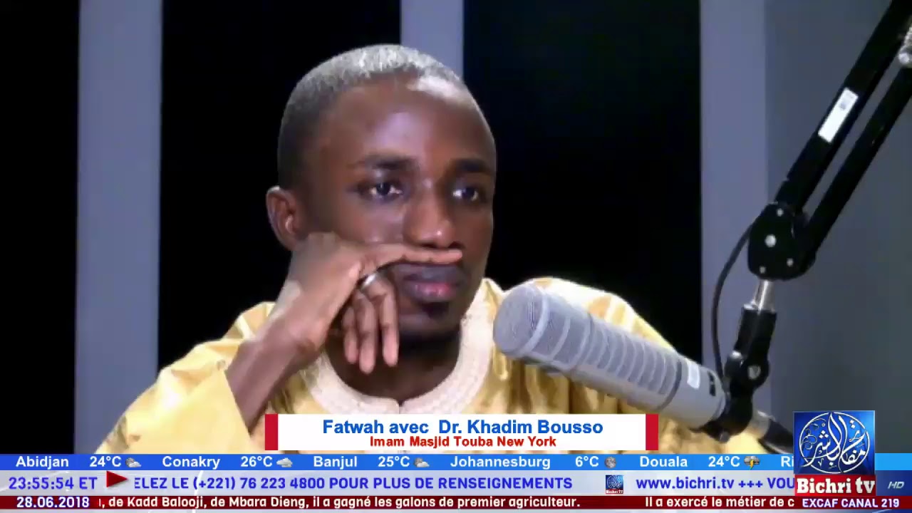Fatwah du Jeudi 28 Juin avec Dr. Khadim Bousso, Imam Masjid Touba New York