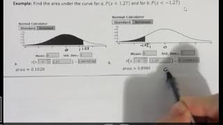 TI-36X Pro: Find area from z-scores