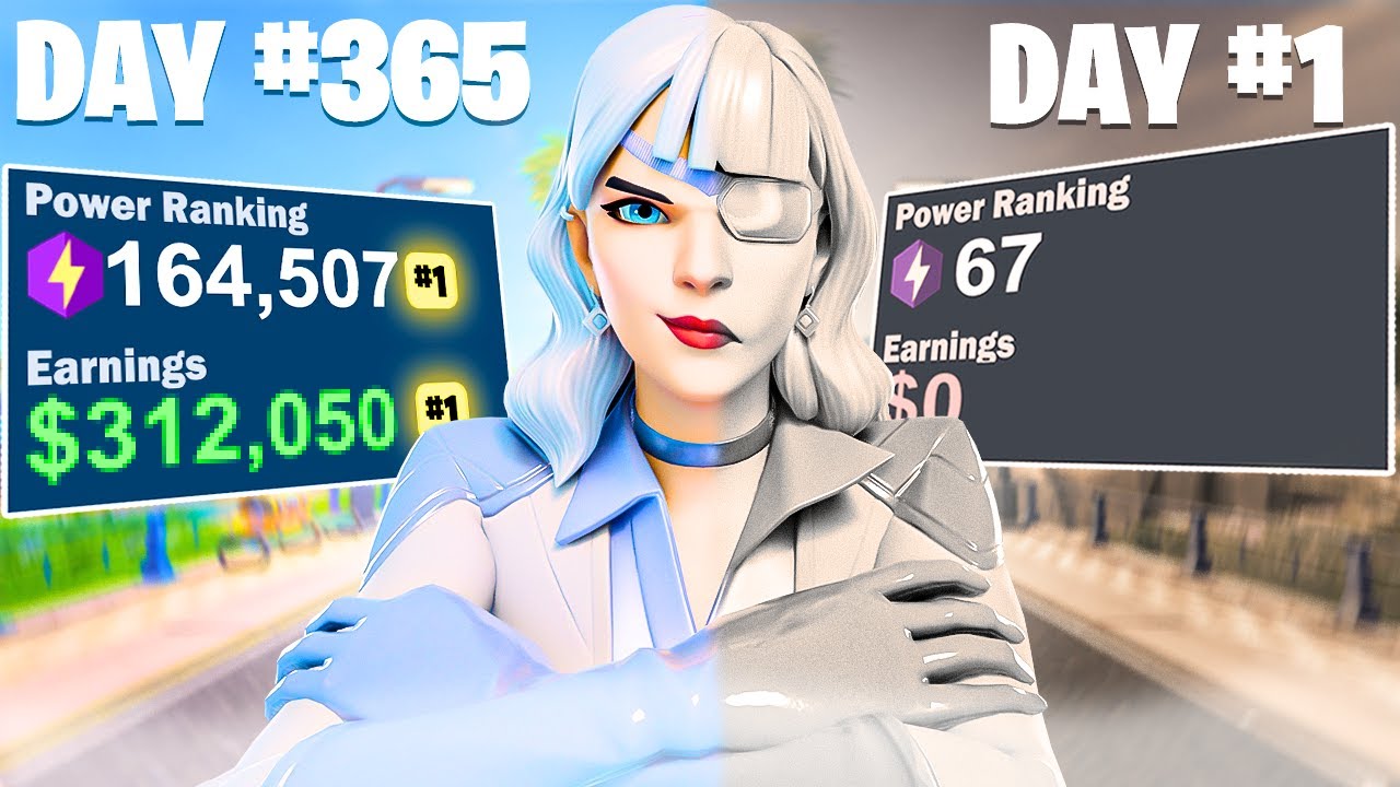 (Noob to pro) 1 year Fortnite Competitive Progression 