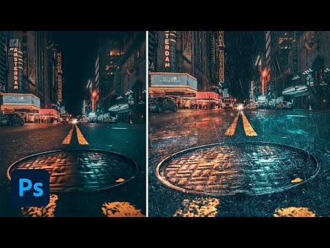 Rain Effect Photoshop