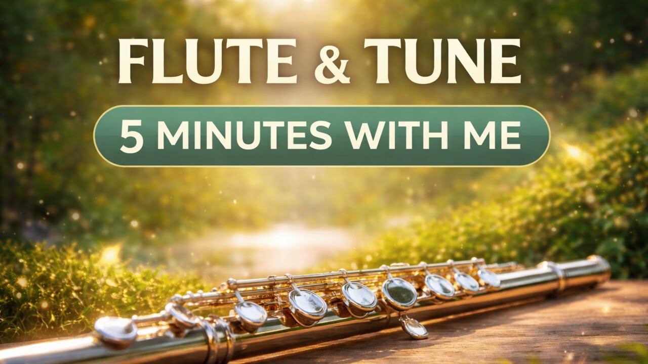 Flute Focus Music  5 Minutes With Me  ADHD, Study, Work