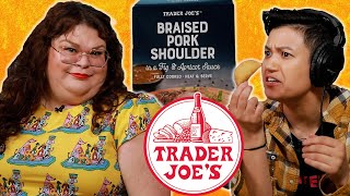 Kristin And Jen Try Every New Trader Joe's Item For November PART ONE | Kitchen & Jorn