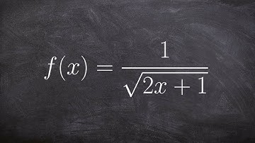 How to write the domain of a rational function with a radical in denominator