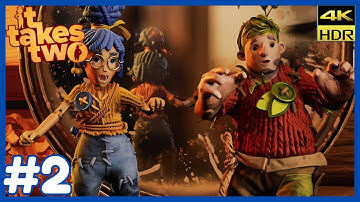 It Takes Two | 4K 60fps HDR | Full walkthrough Gameplay Part 2 - [No Commentary]