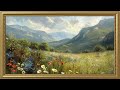 Vintage Landscape Painting Gold Frame TV Art Screensaver For TV Wallpaper 