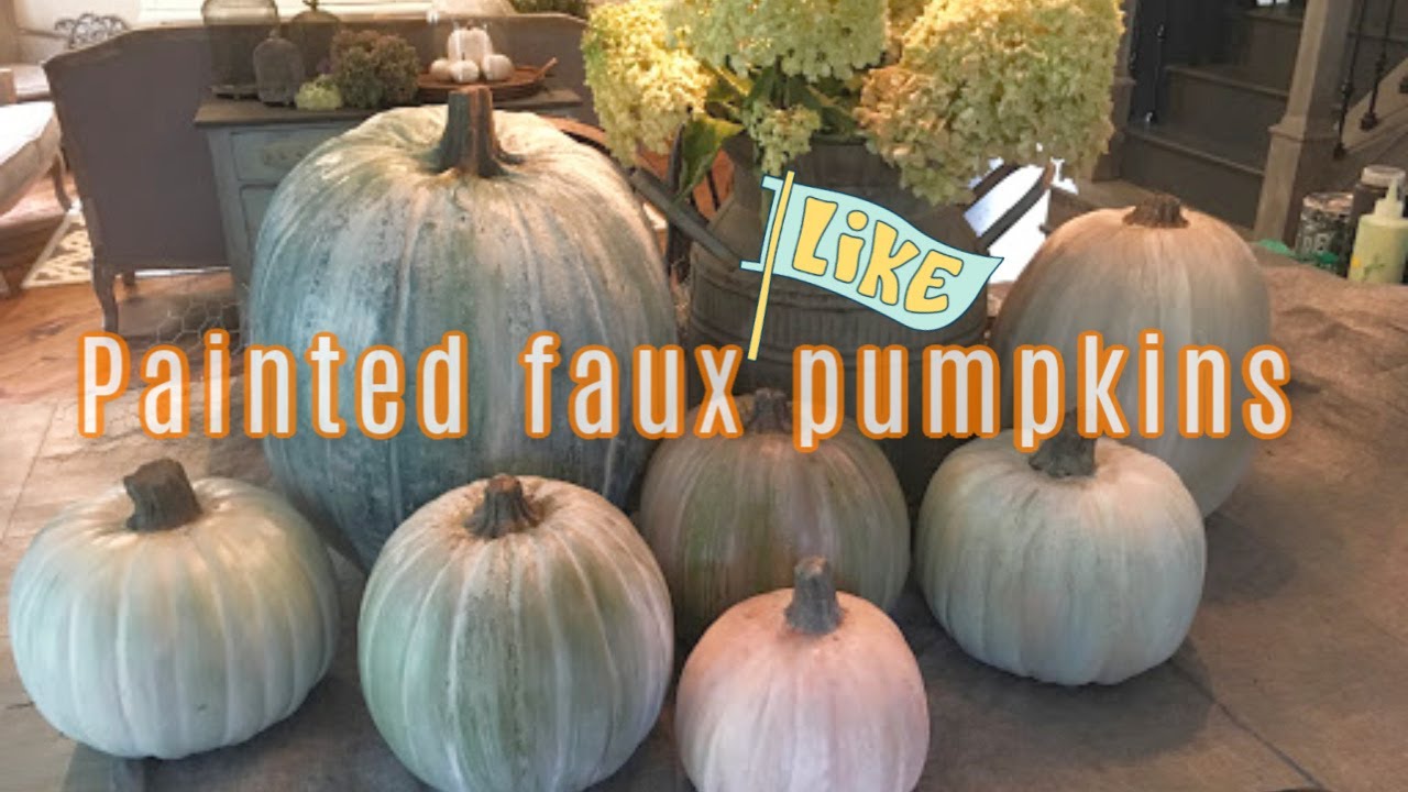 Craft Tutorial Painted ceramic pumpkins YouTube