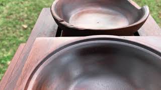 Wood turning and sawing IPE wood projects