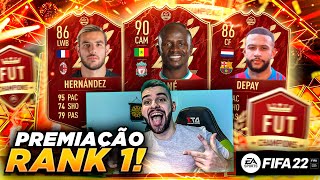 HISTÓRICO* MINHA PREMIAÇÃO RANK 1 NO FUT CHAMPIONS!!! FIFA 22 ULTIMATE TEAM