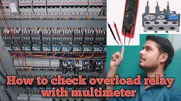 how to check overload relay with multimeter | overload relay testing | relay kaise check karen