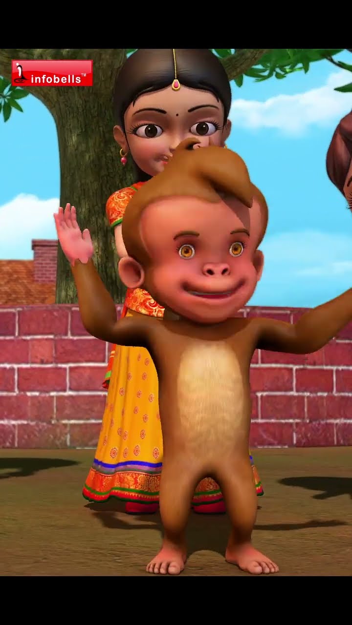 Ek Madari Aaya | Hindi Rhymes \u0026 Hindi Cartoons | Infobells #hindirhymes #hindicartoons