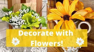 8 Simple Ways to Bring Summer into Your Home with Flowers!!! ?  Easy Summer Decor!