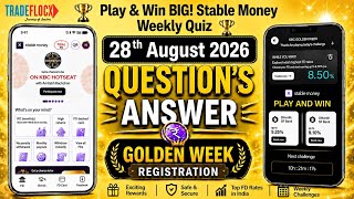 Stable Money App KBC Golden Week Registration & Play and Win Weekly Quiz Answers| 28 August 2026 screenshot 3
