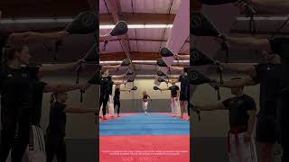 Flying Combination Kicks, Female Martial Artist Strikes All Target Pads #kungfu