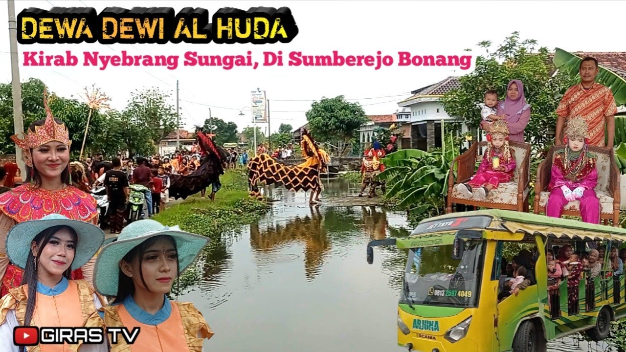 Kirab Nyebrang Sungai, Barongan Dewa Dewi Al Huda Di Sumberejo Bonang Demak 2023
