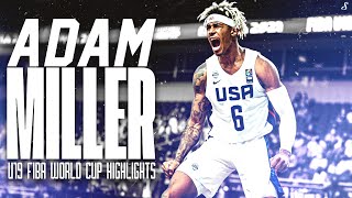 LSU's Adam Miller FIBA U19 World Cup Highlights! 🥇 🇺🇸