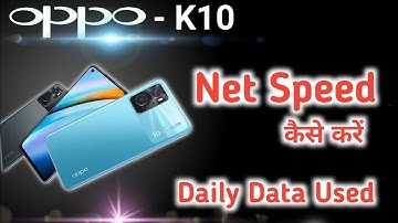 How To Set internet Connection Setting in Oppo K10 , Oppo K10 Show Network Speed