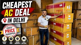 Cheapest AC Stock 🔥 80% OFF AC Biggest Warehouse | Split AC Window AC Fridge Speaker Seal Pack Stock