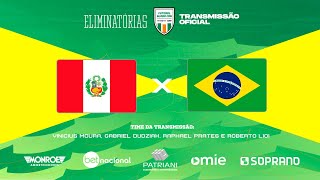 PERU X BRASIL - Ao Vivo -TRANSMISSÃO OFICIAL Narração: Vinicius Moura - Futebol Globo CBN