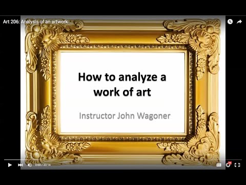 Art 206: Analysis of an artwork