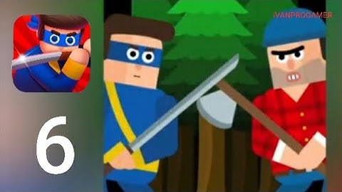 MR NINJA - Gameplay Walkthrough Part 6 - Chapter 6 Forest (iOS Android)