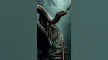 😳🐍 Big Python #python #shorts #ai #animals #anaconda #snake #ai