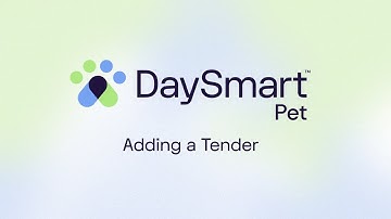 Ading a Tender Type DaySmart Pet