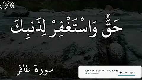 سورة غافر... واصبر ان وعد الله حق.