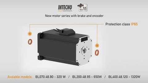 New BLDC motor with brake and encoder