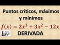 Puntos críticos, máximos y mínimos de una función cúbica | La Prof Lina M3