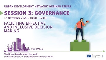 UDN Webinar 3 - Governance: Facilitating effective and inclusive decision making