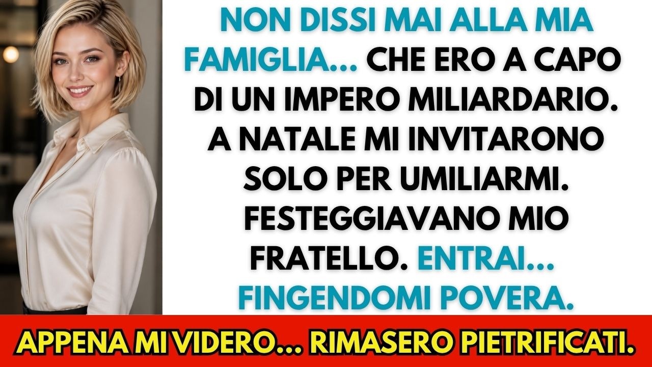La vigilia di Natale la mia famiglia mi ha fatto sedere al centro del salotto come se fossi una problema da risolvere. Mio padre ha aperto una cartella con il mio "piano finanziario" e mio...