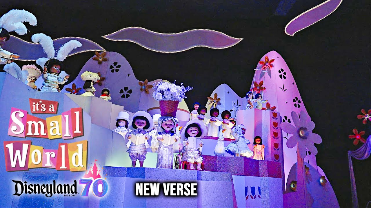 It's a small world with New Verse On Ride Low Light 4K POV Disneyland 2025 09 23
