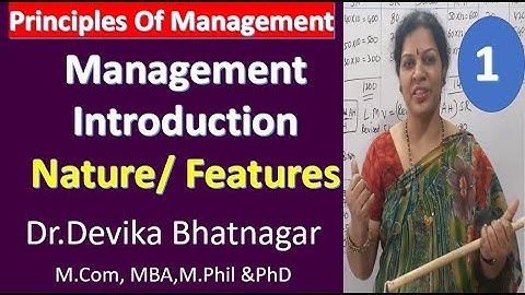 1. Principles of Management Subject - Introduction