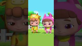 🚌Head, Shoulders, Knees And Toes | Action Song For Kids #shorts #nurseryrhymes #bodyparts #gogobus