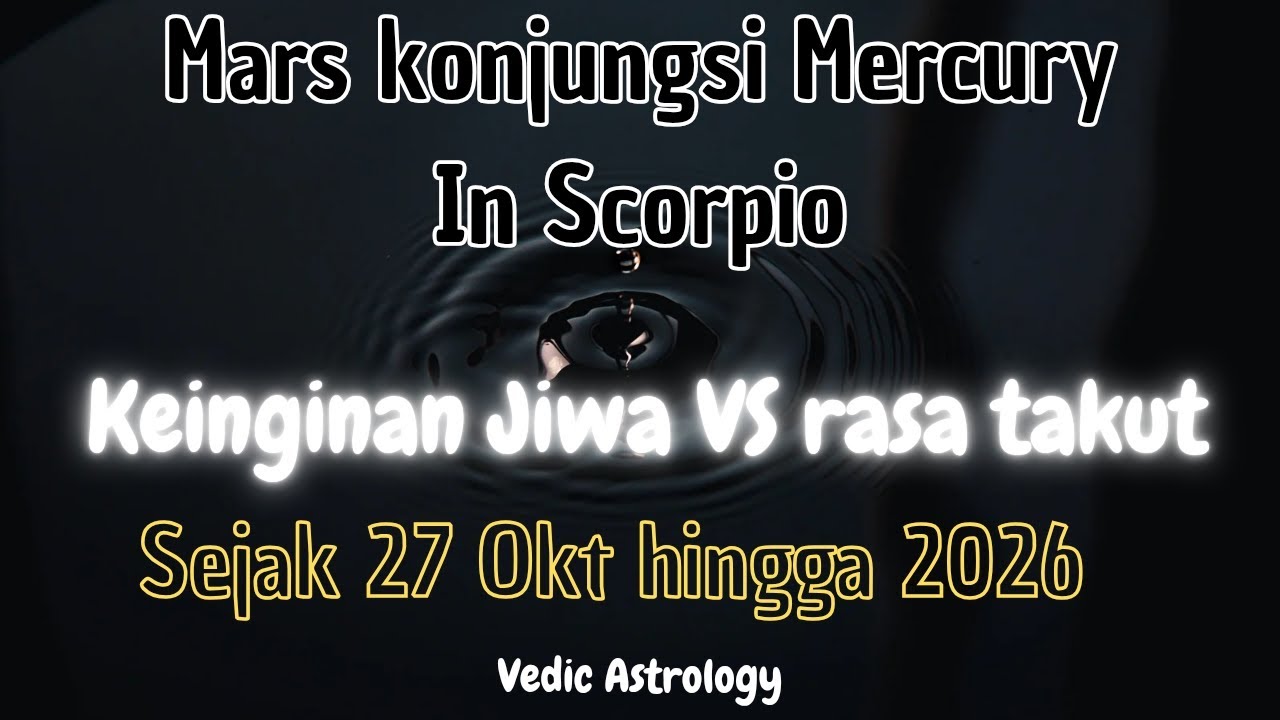Mars konjungsi Mercuri+bulan baru SCORPIO | 12Zodiak-Oktober 2025 hingga 2026